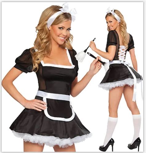 Women S Sexy Maid Halloween Fancy Dress Sexy Lingerie Party Costume