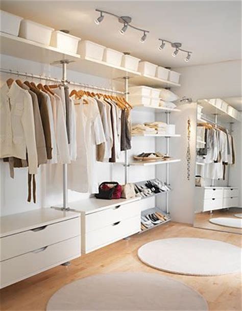 I wanted shelves and wide drawers for my closet. IKEA Closet Organizers
