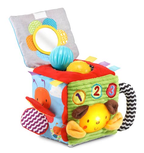 Vtech Soft And Smart Sensory Cube Put And Take Ball Play Baby Toy