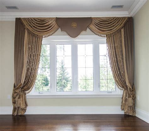 Elegant Drapery Living Room Window Treatments