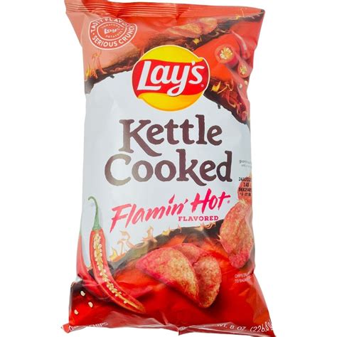 Lays Kettle Cooked Flamin Hot 8oz Candy Funhouse Candy Funhouse Ca
