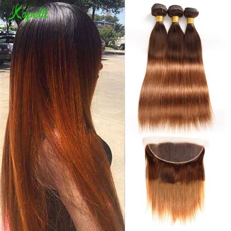 Aliexpress Com Buy Ombre Bundles With Frontal Pre Plucked T Tone Remy Blonde Malaysian