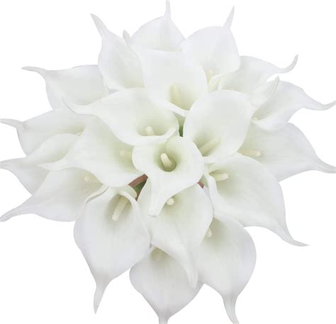 Tifuly Pcs Artificial Latex Calla Lilies Realistic Calla Lily