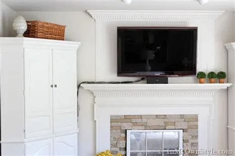 How To Hide Wires When Mounting Tv Above Brick Fireplace Fireplace