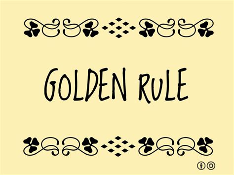 golden rule