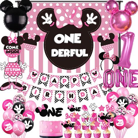 Buy Minnie 1st Birthday Party Supplies Decorations Minnie Onederful