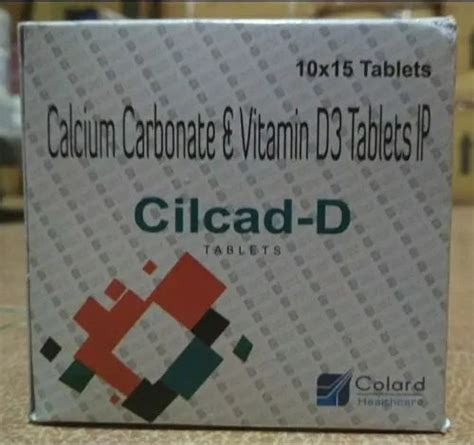 Cilcal D Calcium Carbonate And Vitamin D3 Tablets Ip 10 Tab Strip Prescription At Rs 21strip