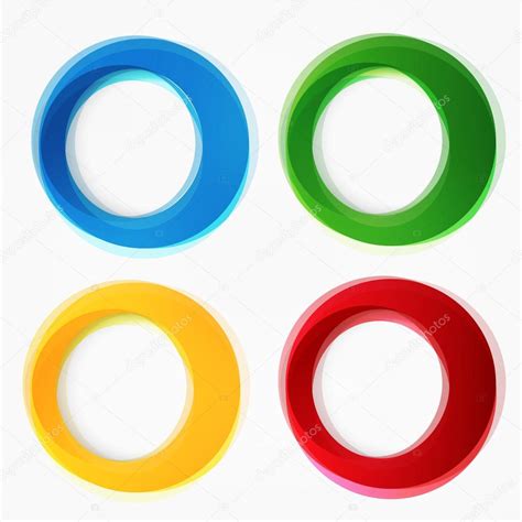 Set Of Round Colorful Vector Shapes Stock Vector Image By ©ikatod