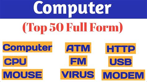 Computer Full Form Computer Top 50 Full Form Computer Basic