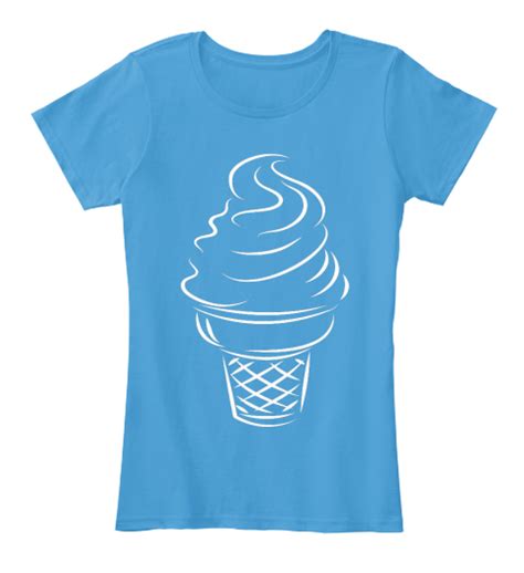 Cool Ice Cream T Shirts Heathered Bright Turquoise T Shirt Front