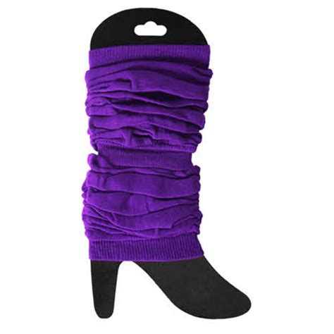 Plain Leg Warmers Thin Purple Online Costume Shop Australia