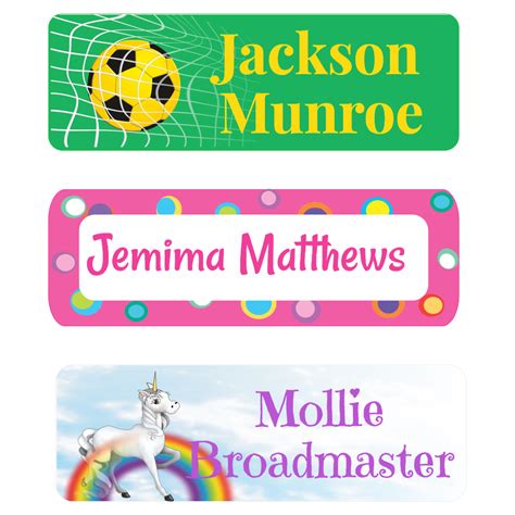 Designer Name Labels Name Stickers For Kids Nameitlabels Uk