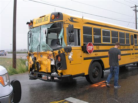 School Bus Crashes Into Service Truck 1 Taken To Hospital 3 Hour Road