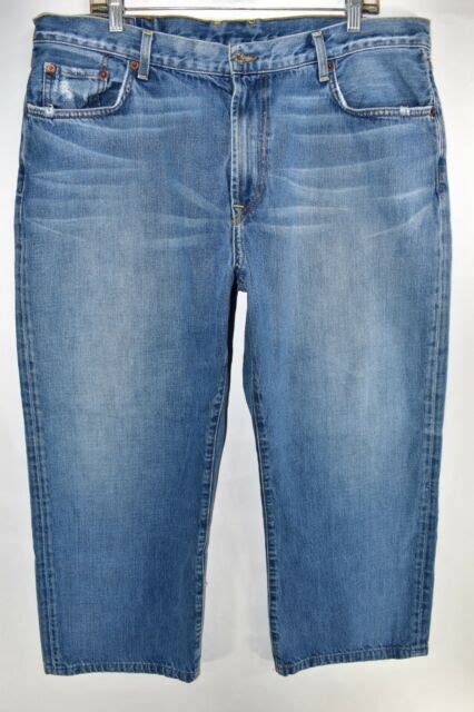 Lucky Brand Mens Jeans Bootleg Bootcut Boot Cut Size 40 Blue Meas 38x26 Ebay