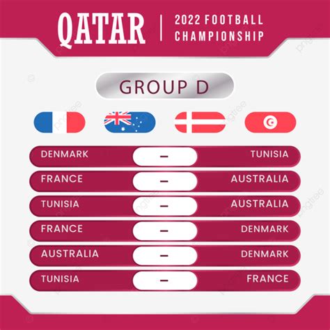 Fifa World Cup Katar 2022 Spielplan Gruppe D Katar Weltmeisterschaft