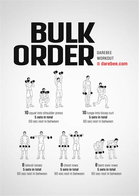 Bulk Order Workout Darebee Workout Dumbell Workout