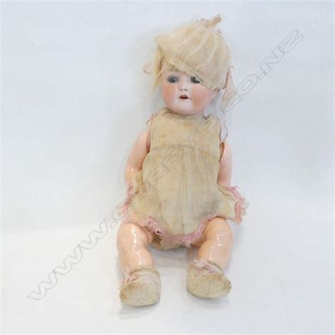 Antique Heubach Koppelsdorf Doll With Blue Sleeping Eyes Bisque