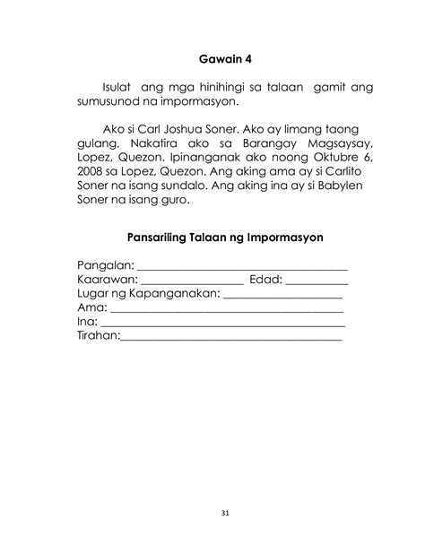 Mother Tongue Grade 2 Palawan Blogon Page 38 Flip Pdf Online