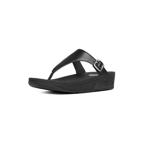 Fitflop The Skinny Toe Thong Sandals In All Blackparkinsons Lifestyle
