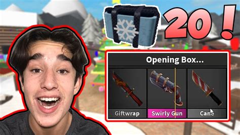 I Unboxed 20 New Christmas Mystery Boxes Mm2 Christmas Update 2021