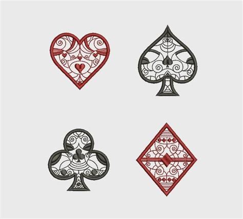 Check spelling or type a new query. Application Playing Card Suits (Spade Heart Diamond Club), Machine Embroidery Design, Bridge ...
