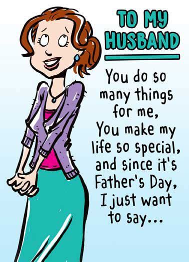 Free Printable Fathers Day Card From Wife To Husband
