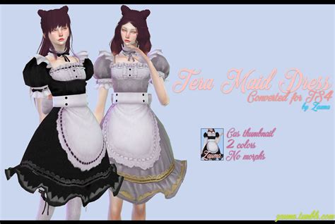 Sims 4 Cc Maid Dress All In One Photos