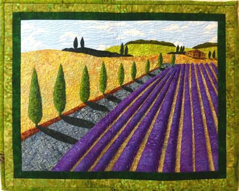 7 Name Quilting Summer In Provence Art Quilt Landscape Art