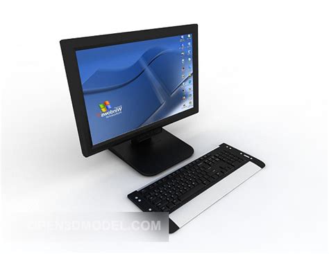 Computer Monitor Keyboard Free 3d Model Max Open3dmodel