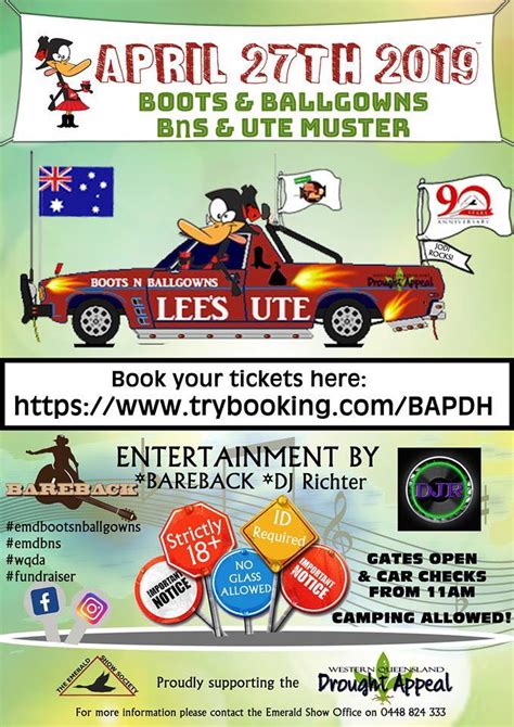 Sock boots are the answer! 2019 Boots & Ballgowns BNS & Ute Muster - 27th April 2019 ...