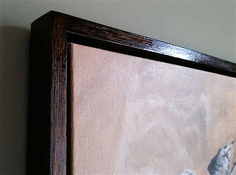 This was made with reclaimed cedar that was about 85 years old.photo frame video: DIY Floating Frame - Tim Eden | Artist - Blog