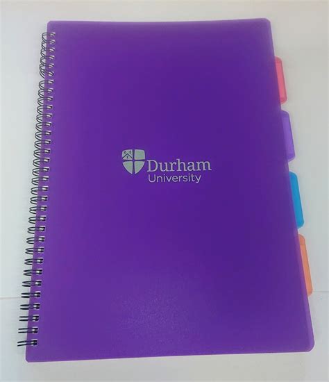 University A4 4 Subject Notebook Purple At Durham University Official