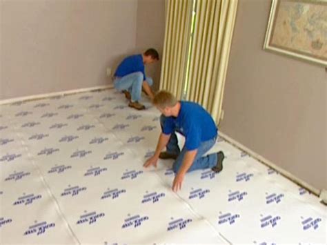 How To Instal Laminate Flooring On Concrete Installing Underlayment