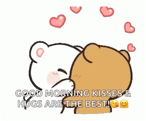 good morning hugs and kisses milk bear