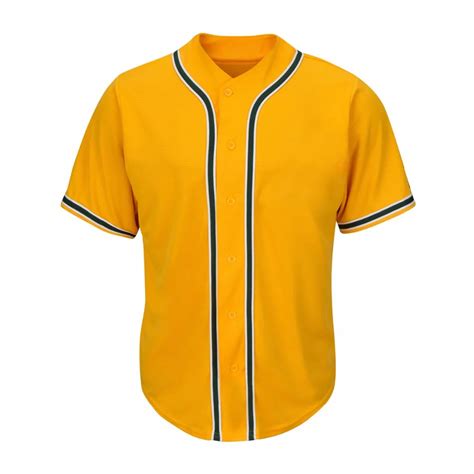 Wholesale Factory Price Blank Yellow Baseball Jersey Buy Blank