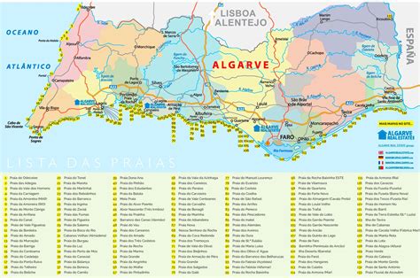 Portugal Beaches Map 5 Most Beautiful Beaches In Algarve Portugal Map