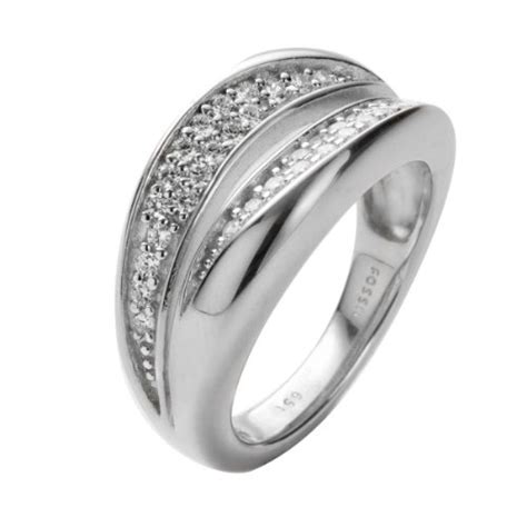 Fossil Jewelry Damen Ring Silber 925 Gr17 Jfs00037040 17 B008muq76g