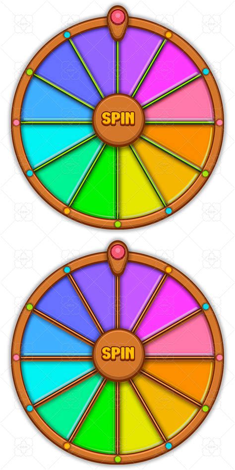 Wheel Of Fortune Wheel Kit2 Cartoon Gamedev Market