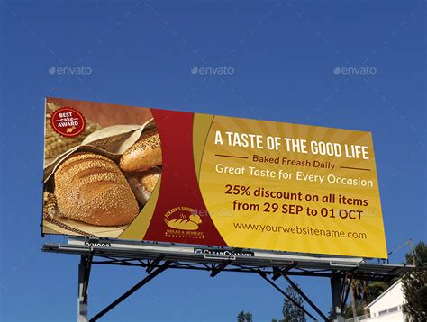 Create advertisements for brand identity (mad batter bakery). Bakery Billboard Banner Template by OWPictures | GraphicRiver