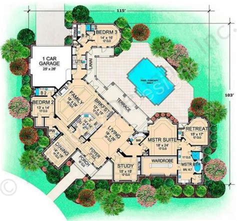 House Plan Styles Luxury House Plans Luxury Floor Plans House Plans