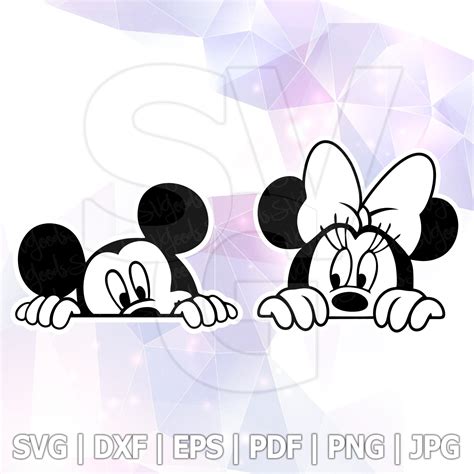 Free SVG Disney Mickey And Minnie Svg 11719 File For Cricut