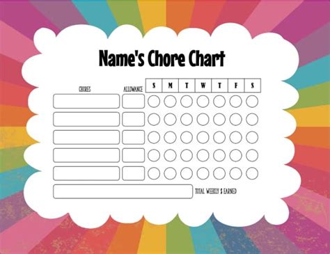 Chores For 12 Year Olds With Free Printable Custom Chore Chart Images