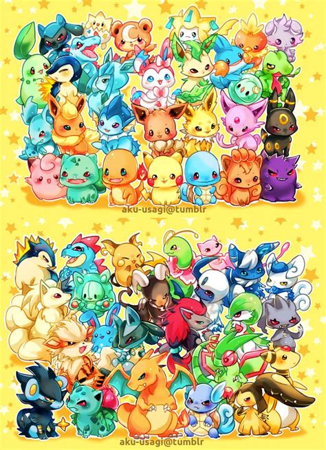 Chibi Pokemon Cute Pokemon Wallpaper Pokemon Pokemon Eeveelutions