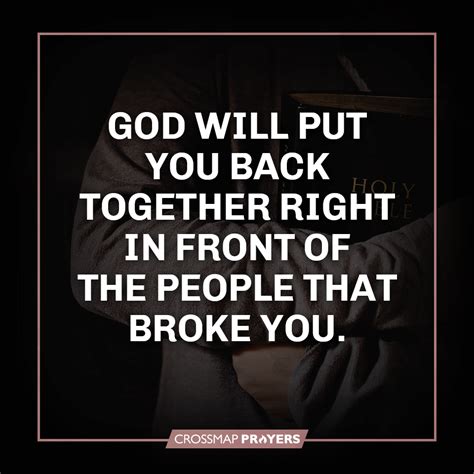 God Will Put You Back Together Clife Prayer