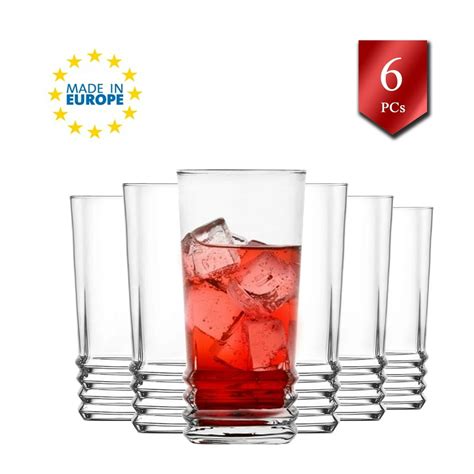 kitchen drinking glasses set of 6 durable water and juice glasses tumbler 11 2 oz walmart