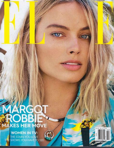 Margot Robbie Elle Cover Magazine February 2018 Gotceleb