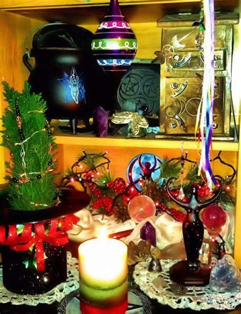 Beautiful Yule Altar Yule Decor Yule Altar Yule Winter Solstice