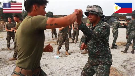 Balikatan Philippine Marines Demonstrate Martial Arts Techniques To U S Marines Youtube