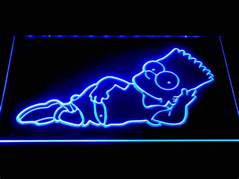 The Simpsons Bart Lounge Led Neon Sign Neon Signs Led Neon Signs