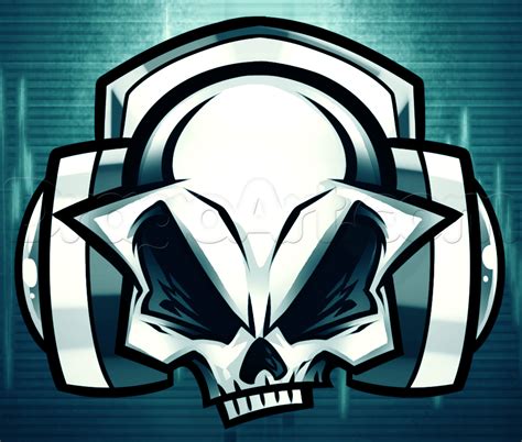 Skull With Headphones Drawings Awesome Skulls N